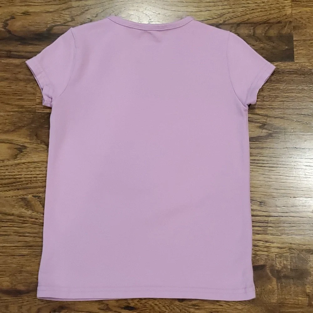 Girls Ralph Lauren lavender short sleeve shirt size 4